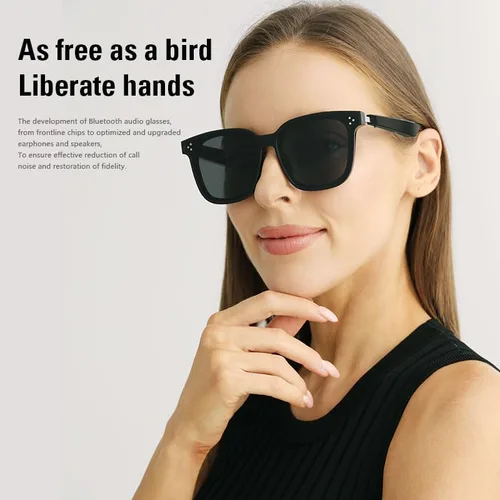 Miniatura 7 de Lentes de sol inteligentes Bluetooth para hombres y mujeres, gafas de audio con altavoces, protección UV400, asistente de voz, disparo remoto, carga
