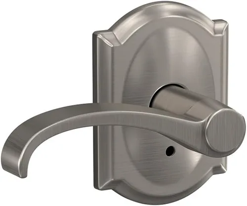 Miniatura 5 de Schlage Custom FC21 WIT 716 ALD Whitney - Manija con cerradura para pasillos y armarios y baño Alden, bronce envejecido