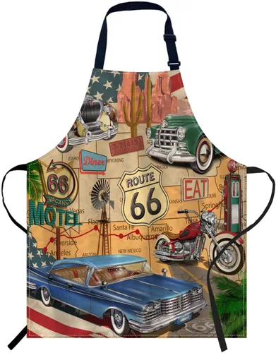 Miniatura 8 de oFloral California - Delantal de palmera para automóvil, unisex, ajustable, delantal de chef de cocina, para mujeres y hombres, para cocina en casa