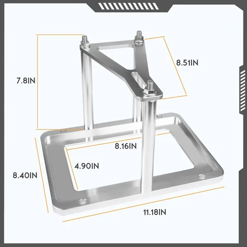 Miniatura 5 de bandeja de batería universal sujeta reubicación Caja billet compatible con Optima Rojo Amarillo Azul Top 34 34/78 D34 D34/78 34M D34M aluminio billet