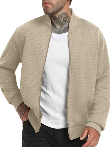Miniatura 3 de Sudadera acolchada para hombre 2025, casual, elegante, chaqueta bomber versátil S-2XL