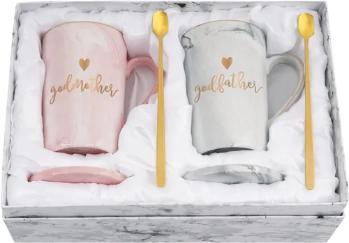 Miniatura 8 de YHRJWN Regalo de Propuesta para Padrinos, Taza de Café para Madrina y Padrino, Regalos de los Ahijados para los Padrinos, Regalos para Padrinos