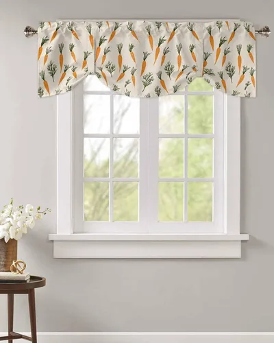 Miniatura 14 de Cenefas de girasol para ventanas de cocina, cenefa de cortina de granja, cortinas cortas de girasol de acuarela, cenefas con bolsillo para barra