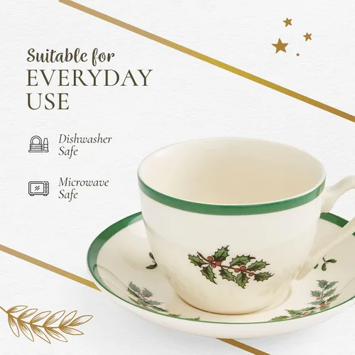 Miniatura 6 de Spode árbol de Navidadtaza y platillo by Spode