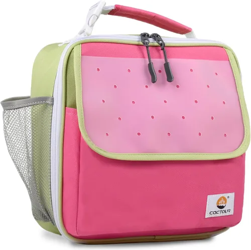 Miniatura 9 de CaCTOUR Lonchera para Niños, 2 Paquetes Bolsa de Almuerzo Aislada para Niñas y Niños, Bolsa Suave Mini Enfriador Regreso a la Escuela Bolsa