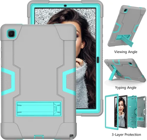 Miniatura 4 de Funda para Tablet de Samsung Galaxy Tab A7 10.4 2020, Funda Protectora de Alta Resistencia y a Prueba de Golpes de PC de Silicona con Soporte