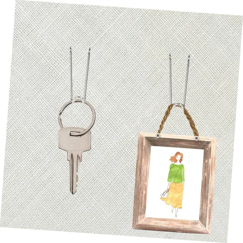 Miniatura 6 de Ganchos de pared de gancho afilado, ganchos multiusos, ganchos de acero inoxidable, panel de tela, ganchos de pared, ganchos de alambre de pared