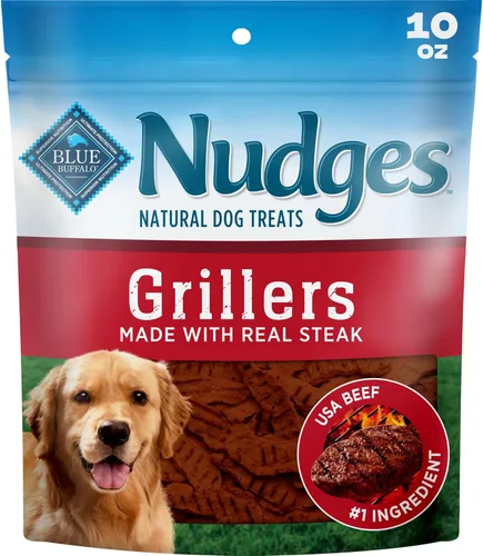 Miniatura 18 de Blue Buffalo Nudges Homestyle - Golosinas naturales para perros, fabricadas en los Estados Unidos con pollo, guisantes y zanahorias reales, bolsa