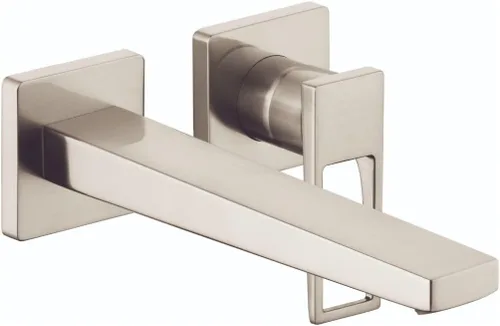 hansgrohe Metropol 74526821 - Grifo moderno para lavabo de baño de bajo flujo con 1 manija y 2 5 pulgadas de alto en níquel cepillado, 74526821