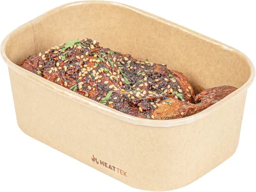 Miniatura 17 de Restaurantware Recipiente para llevar para microondas, 25 unidades, 16.9 onzas, caja de alimentos apta para horno, diseño resistente Kraft