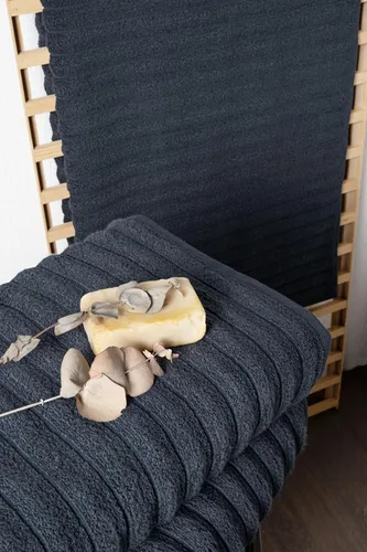 Miniatura 3 de Classic Turkish Towels - Juego de toallas de baño de algodón extragrande de alta calidad, gruesas y absorbentes, toallas de baño de lujo acanaladas
