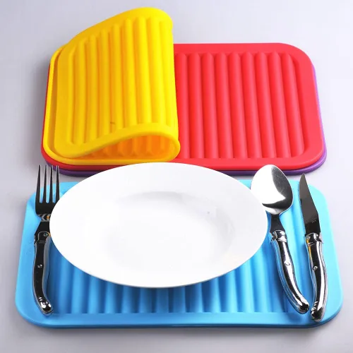 Miniatura 6 de Juego de salvamanteles de silicona, almohadilla caliente para platos y ollas, alfombrillas calientes para encimeras, mesas de silicona, soportes G