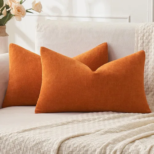 Miniatura 45 de MIULEE Juego de 2 fundas de almohada cuadradas decorativas de felpilla suave de 20 x 20 pulgadas para sofá, sala de estar y cama de color verde oliva