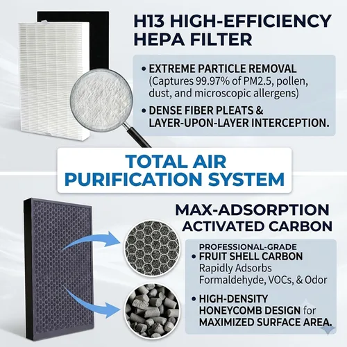 Miniatura 5 de FES150S - Extractor de humo de soldadura de 100 W, 200 m³/h (117 CFM) Potente absorbente de humo de succión con filtración H13 HEPA de 3 etapas
