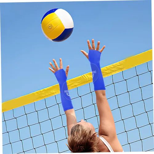 Miniatura 7 de Volleyball Arm Guards 2 Pairs Elastic Arm Sleeves Padded Wrist Cover Sports Elbow Sleeve Workout Brace