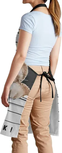 Miniatura 4 de Delantal ajustable con babero para hombres y mujeres, chef, cocina, barbacoa, parrilla