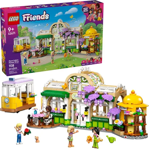 LEGO Friends Café de Plantas y Tienda de Flores Juego de Construcción para Juguete de Imitación - Juego de Construcción con 4 Minimuñecas y Juguete