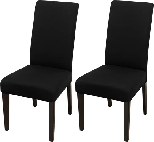 Miniatura 127 de JQinHome Juego de 8 fundas para sillas de comedor, fundas de alta elasticidad extraíbles y lavables, fundas protectoras de asiento para silla