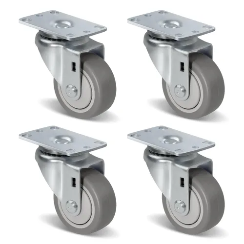 Miniatura 12 de Ruedas de Carretilla Ninoso, Juego de 4 Ruedas Industriales de Alta Resistencia de 4" con Capacidad de Carga de 1200 Libras, Ruedas para Carro