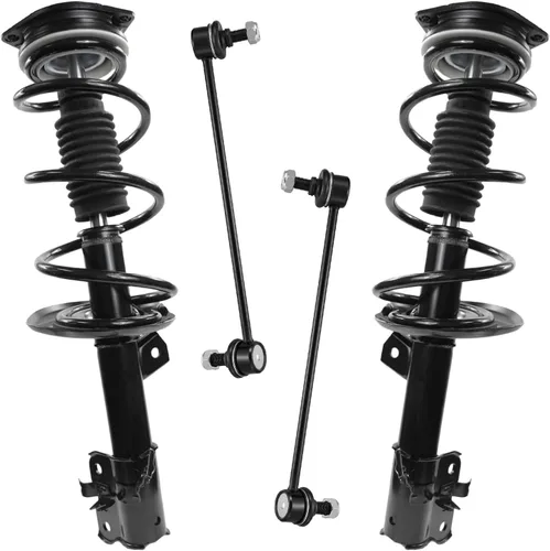 Miniatura 40 de Detroit Axle - Kit de puntales delanteros 2WD para Ford F-150 2005-2008 Lincoln Mark LT 2005-2008, 2 puntales con muelle helicoidal, 2 enlaces