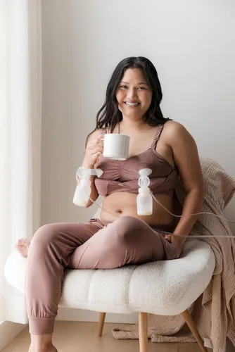 Miniatura 12 de Kindred Bravely Sublime Pumping Bra Hands Free, Adjustable Pumping & Nursing Bra with EasyClip for All Breast Pumps