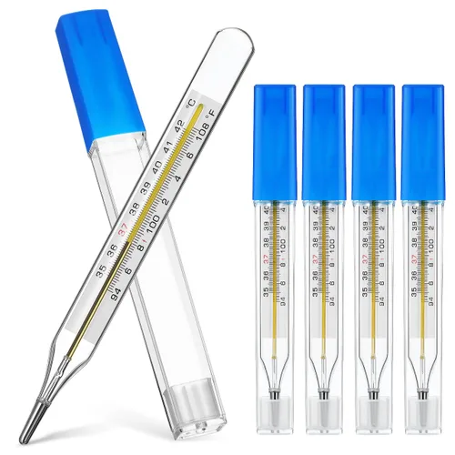TOYANDONA 5 Piezas de Vidrio para Medición de Temperatura Adulto - Herramientas de Prueba de Temperatura de Uso General, Medición de Temperatura