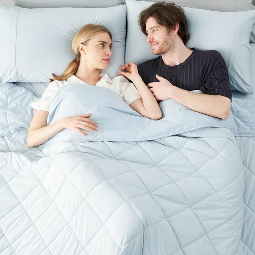 Miniatura 21 de Manta refrescante Cozy Bliss para personas que duermen calientes tamaño Queen, Q-Max 0.45 Confort refrescante, mantas frías para sudores nocturnos