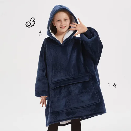 Miniatura 3 de KFUBUO Manta portátil con capucha de sherpa para niños, todos los patrones, sudadera de gran tamaño con bolsillo, regalos de cumpleaños para niñas