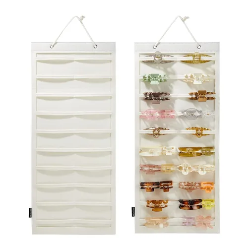 Miniatura 7 de Organizador de pinzas colgantes para el cabello, organizadores y almacenamiento para mujeres y niñas, soporte de pinzas para el cabello para pared