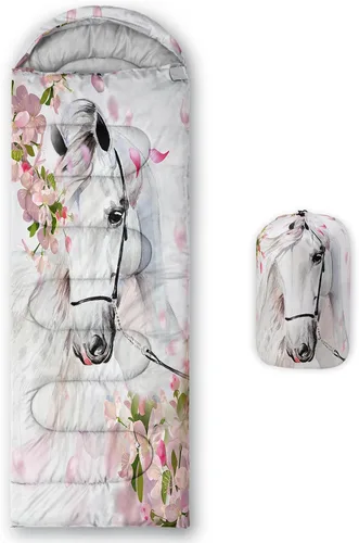 Miniatura 17 de Axolotl Saco de Dormir de Unicornio para Niños y Niñas – Sacos de Dormir Ligeros Cálidos para Clima Frío, Saco de Dormir Portátil Impermeable