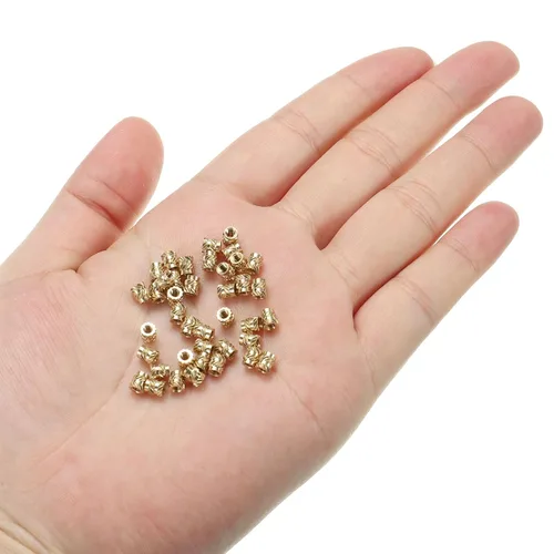 Miniatura 5 de uxcell Insertos roscados M2, 70 piezas de tuercas moleteadas métricas de latón para plástico, componentes de impresión 3D