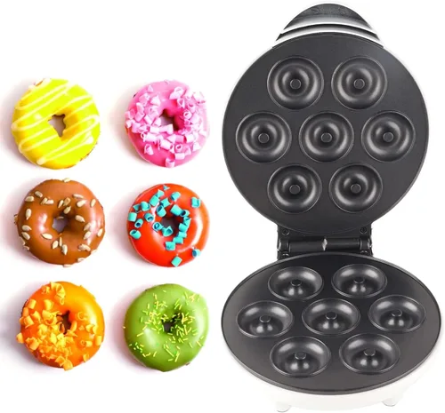 Máquina para hacer donas, mini máquina de donas para hacer donas, disipación de calor de fácil liberación, evita que se resbale, fabricante de donas