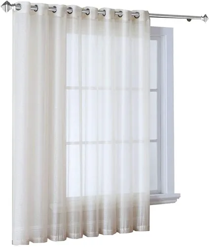Miniatura 2 de Warm Home Designs Cortinas transparentes con ojales para habitación, cocina, habitación de los niños o sala de estar, 2 paneles con volados, de 54