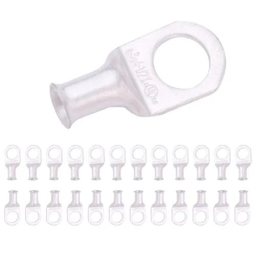 Miniatura 109 de SELTERM 5 piezas terminales de cable de cobre estañado 1/0 AWG perno de 1/2", extremos de cable de batería, terminales de anillo, conectores