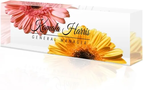 Miniatura 18 de Placa de nombre de escritorio personalizada, placa de identificación acrílica, placas de identificación personalizadas para regalos de oficina