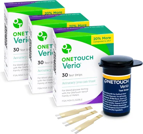 Miniatura 13 de OneTouch Verio - Tiras de prueba para diabetes, paquete de 60 unidades, para monitor de azúcar en sangre, pruebas de autoglucosa en el hogar, 2