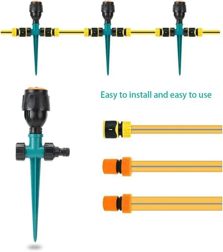 Miniatura 3 de Rociador de césped ajustable múltiple en una espiga con control de vuelo integrado, aguas de hasta 30 pies de diámetro, ángulo de pulverización