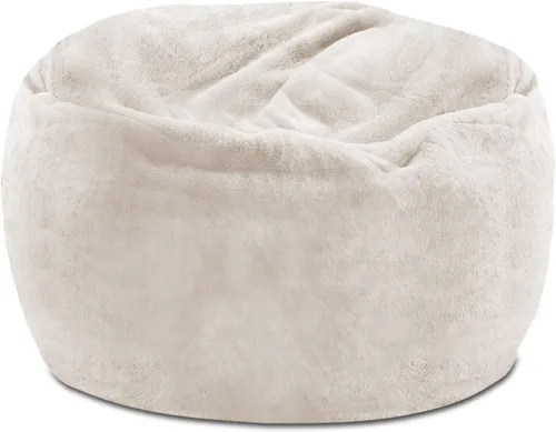 Miniatura 88 de Posh Beanbags - Sillón puff grande, 38 pulgadas, color azul rey sólido Nylon suave - Azul real