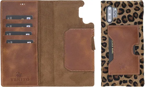 Miniatura 34 de Venito Florence - Funda de piel compatible con Samsung Galaxy S9, extra segura con bloqueo RFID, cartera desmontable para teléfono (gris decolorado)