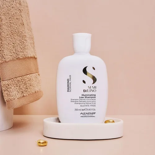 Miniatura 3 de ALFAPARF MILANO Semi di Lino Diamond Shine - Champú iluminador sin sulfato - Añade brillo y brillo - Sin parabenos ni parafina - Seguro para cabello