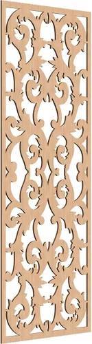 Miniatura 86 de Meadville Paneles decorativos de pared de madera con calado, 9 3/8 pulgadas de ancho x 24 3/8 pulgadas de alto x 1/4 de alto, aliso