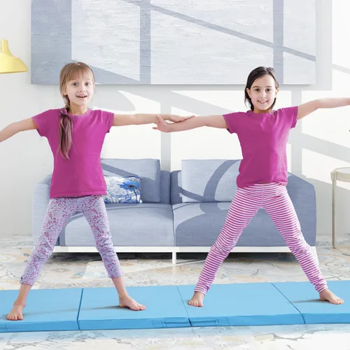 Miniatura 4 de ZENOVA Colchoneta de gimnasia 6'x3'x2''/4'x8'x2'' Colchoneta de ejercicio Colchoneta de gimnasio para aeróbicos en casa Entrenamiento Colchoneta 3