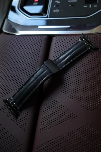 Miniatura 4 de Mxiixnai - Correas de cuero compatibles con Apple Watch Band 1.929 in 1.772 in 1.732 in 1.654 in 1.614 in 1.575 in 1.496 in, cuero genuino