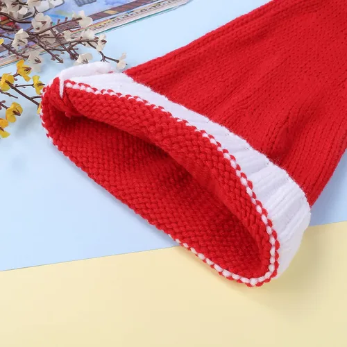 Miniatura 5 de 2 gorros de punto de Navidad para padres e hijos, gorro de Papá Noel para adultos, bebés, invierno, cálido, gorro de calavera para fiestas