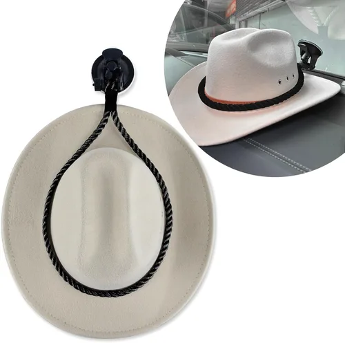 Ziciner - Monturas para sombrero de vaquero para su vehículo, con ventosa, soporte para sombrero para mantener su sombrero firmemente en el