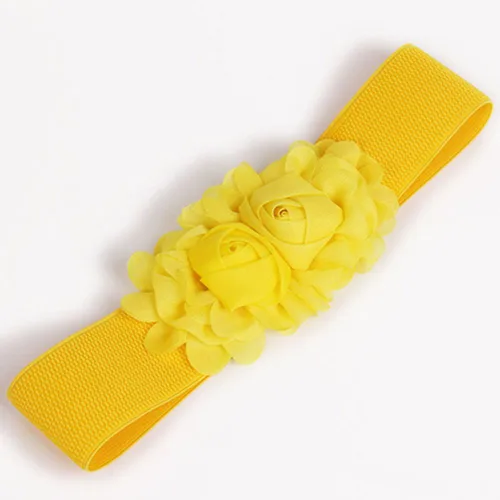 Miniatura 2 de Cinturón ancho de cintura con hebilla de flor para mujer