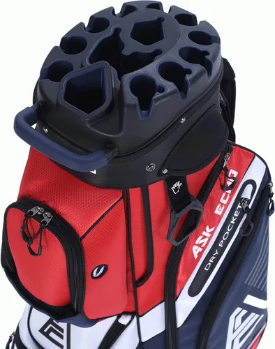 ASK ECHO T-Lock – Bolsa de carrito de golf con organizador de 14 divisiones en la parte superior, bolsa de carrito de golf premium con asas y funda