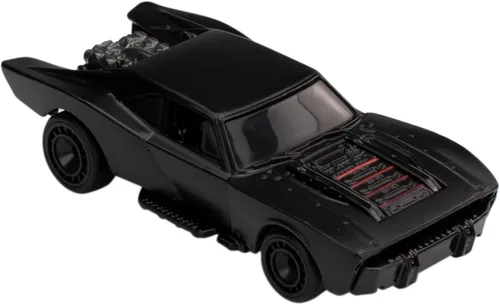 Miniatura 2 de Paquete de juguetes de autos Hot Wheels Batman Batmobile, conjunto de 5 fundiciones favoritas de los fans en escala 1:64 con empaque especial