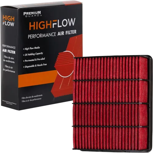HIGHFLOW PA4886X, filtro de aire de motor desechable preengrasado de alto rendimiento | Compatible con Toyota Tacoma 2004-95, 4Runner 2002-96,