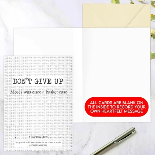 Miniatura 3 de Kulture Games Tarjetas de felicitación cristianas (paquete de 10) – Tarjetas de aliento, inspiradoras y motivacionales con sobres y calcomanías